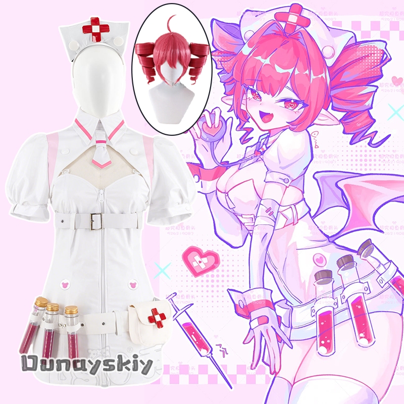 Anime Cosplay Nurse - Buro Cosplay Kostüm Sanal Idol Cosplay