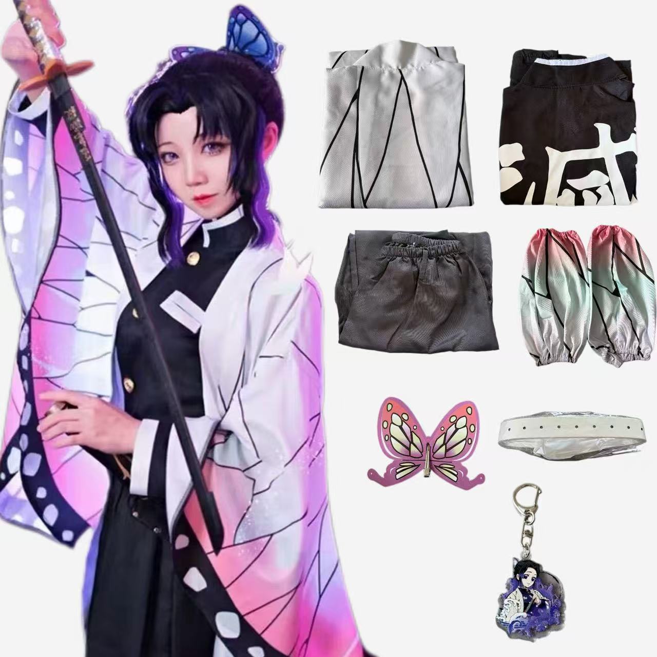 Demon Slayer Haori - 2026 Anime Karakteri Kochou Shinobu Cosplay