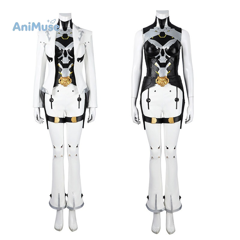 Quality Anime Cosplay - Overwatch Shion Cosplay Kostümü Beyaz Yüksek