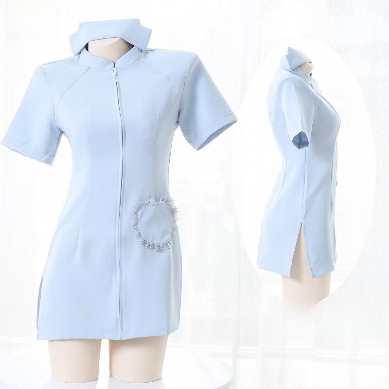 Anime Cosplay Nurse - Anime hemşire Cosplay kostüm sevimli mavi