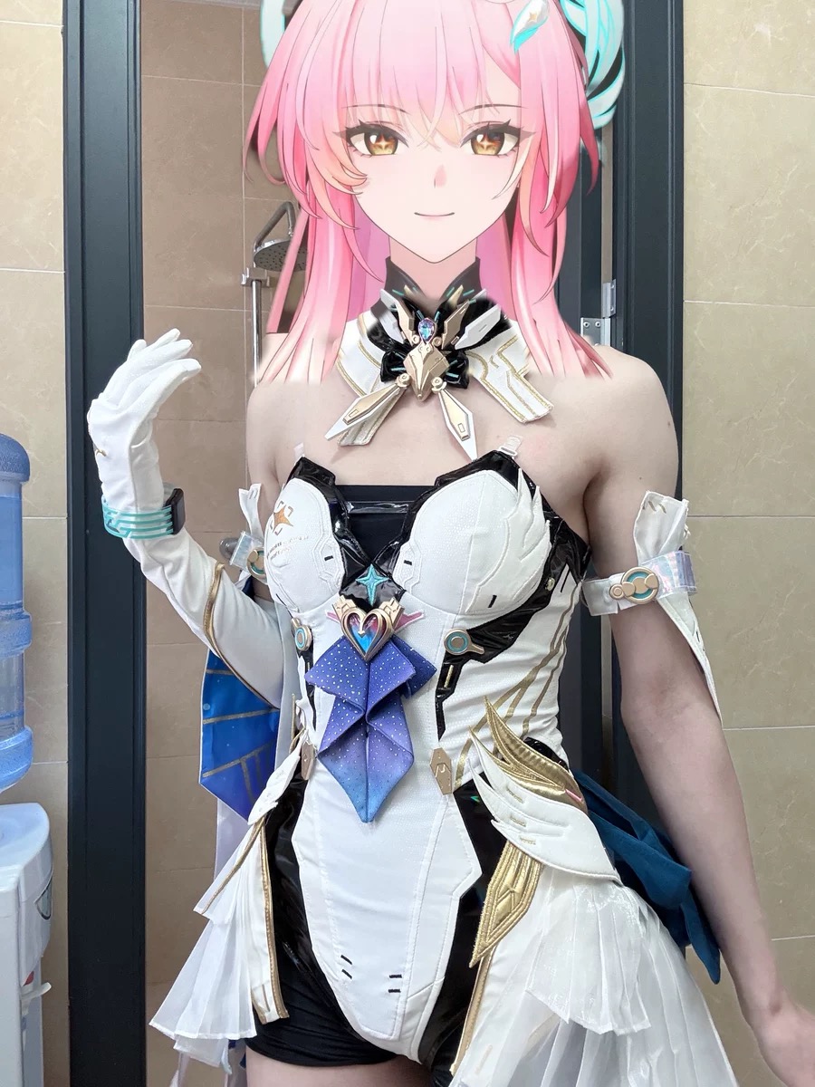 Anime Cosplay Outfit Girl - Aemeath Wuthering Waves Cosplay Kostüm Peruk