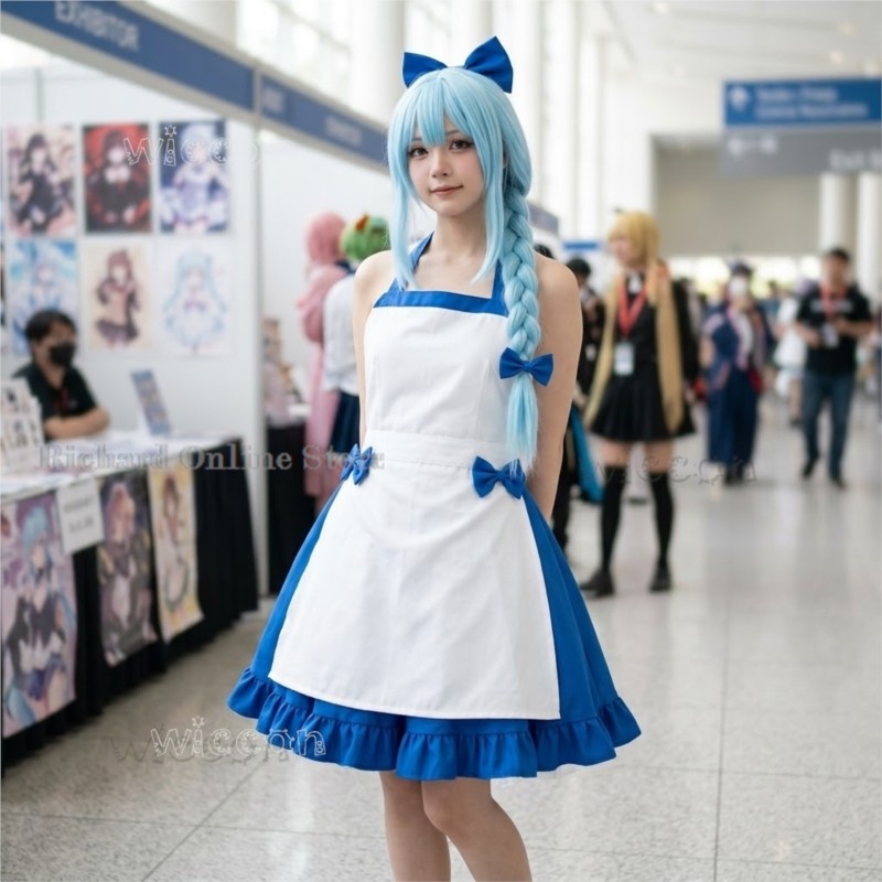 Zenos Anime Cosplay - Zeno Ushirono Natsu Mavi Beyaz Loli