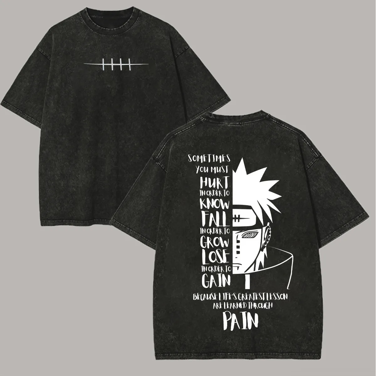 Anime Cosplay Quotes - Naruto Pain T Shirt Alıntı Nagato