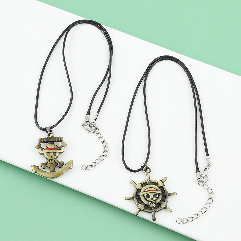 Anime Cosplay One Piece - Tek Parça Kafatası Logolu Kolye -