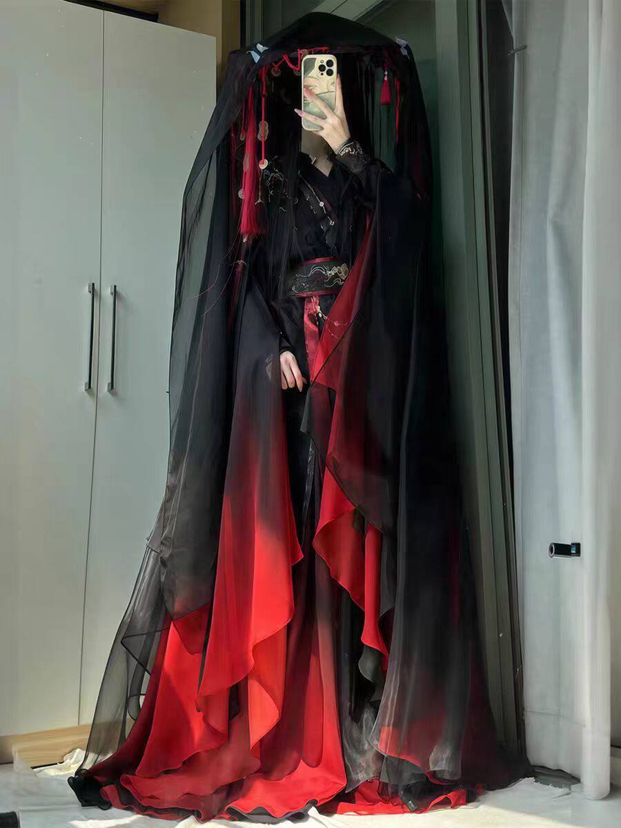 Unisex Antik Çin Xianxia Robe  - Cosplay Anime Black incelemesi ve fiyatı