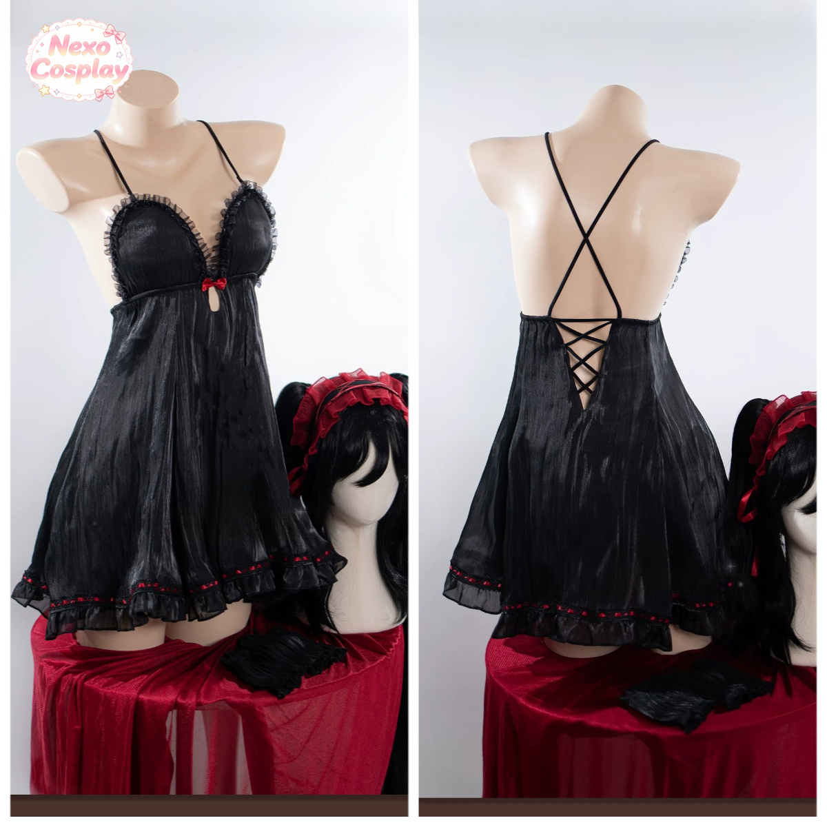 Date A Live Tokisaki Kurumi Co - Cosplay Anime Black incelemesi ve fiyatı