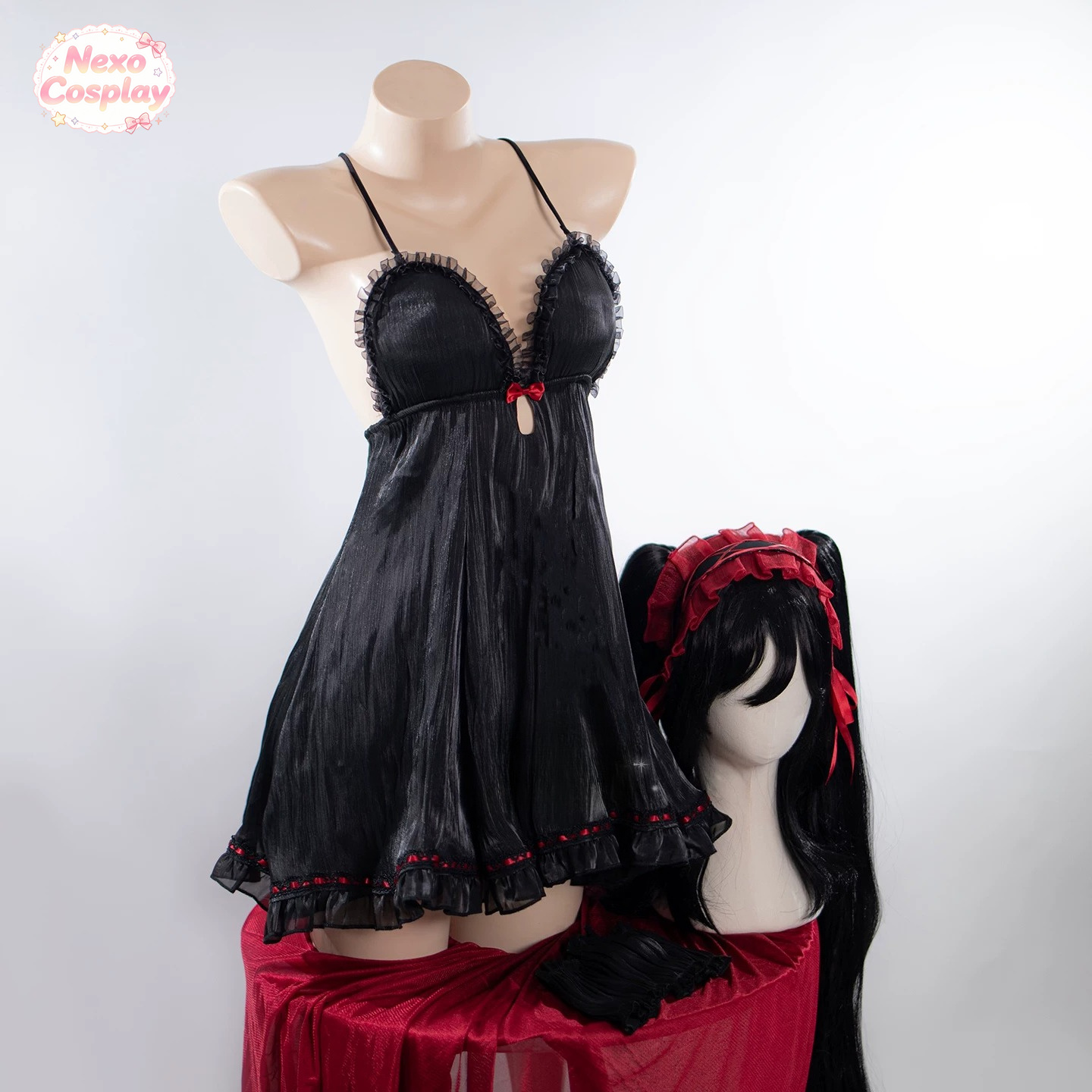 Date A Live Tokisaki Kurumi Co - Cosplay Anime Black incelemesi ve fiyatı