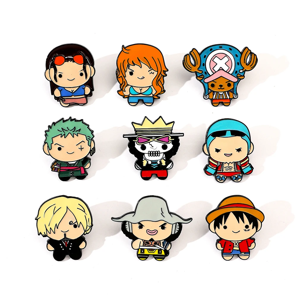 9 adet yaratıcı karikatür broş - Anime Cosplay One Piece incelemesi ve fiyatı