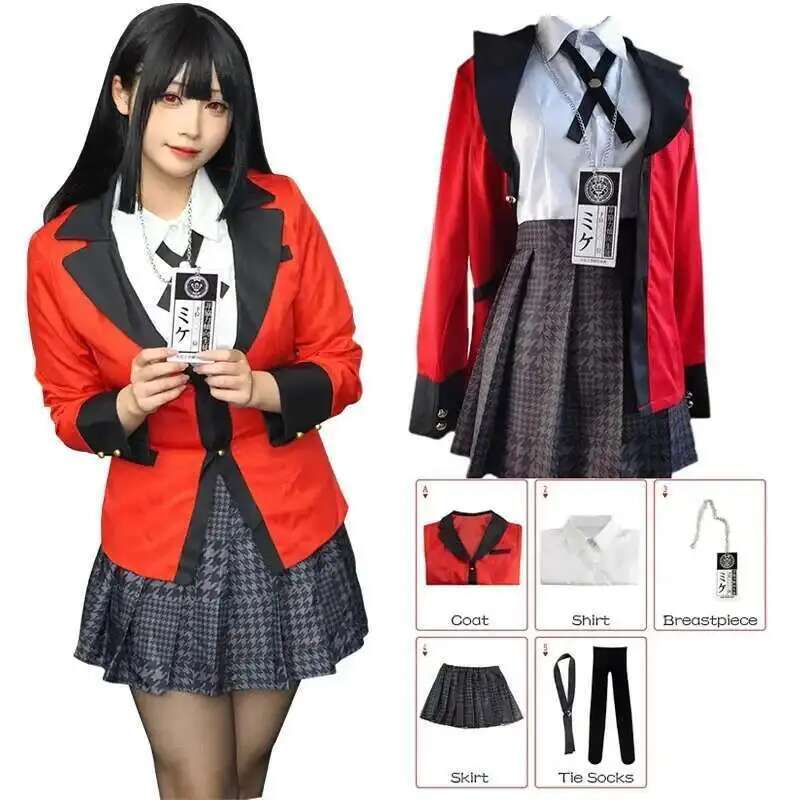 Anime Kakegurui Jabami Yumeko  - Anime Cosplay Outfit Girl incelemesi ve fiyatı