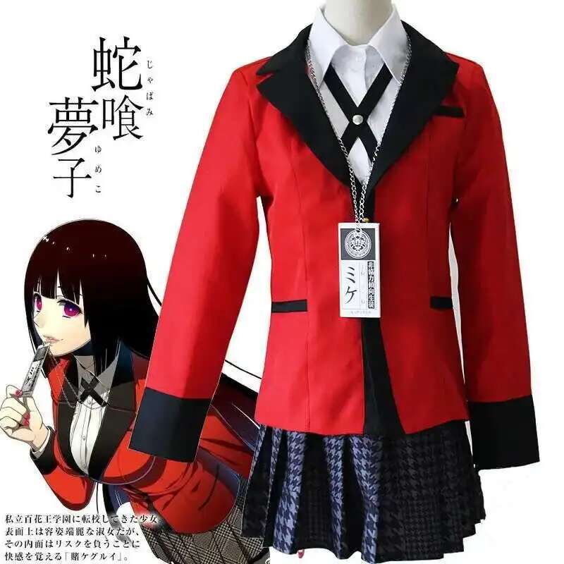 Anime Kakegurui Jabami Yumeko  - Anime Cosplay Outfit Girl incelemesi ve fiyatı