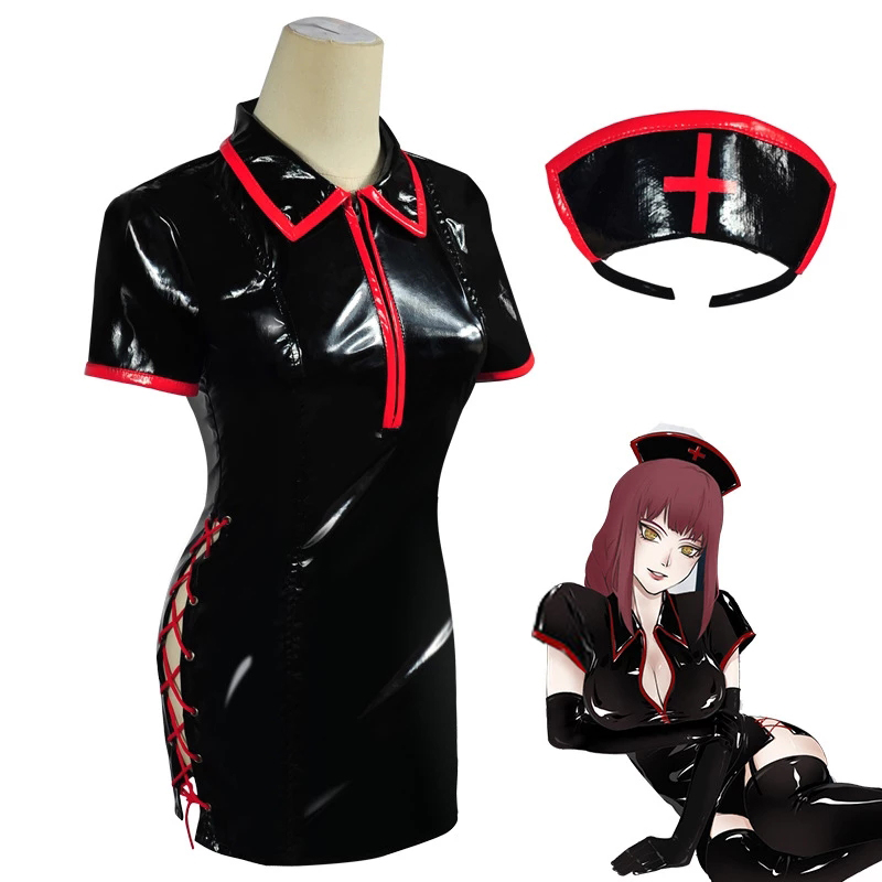 Anime testere adam Cosplay kos - Anime Cosplay Nurse incelemesi ve fiyatı