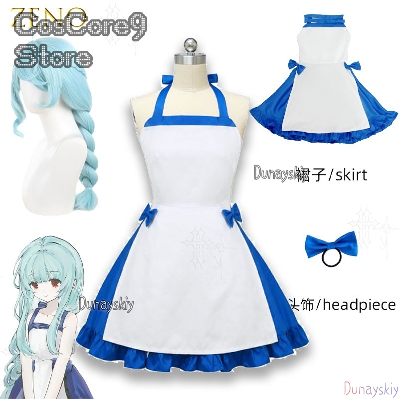 Mavi Karakter Elbise Zeno Yaz  - Zenos Anime Cosplay incelemesi ve fiyatı